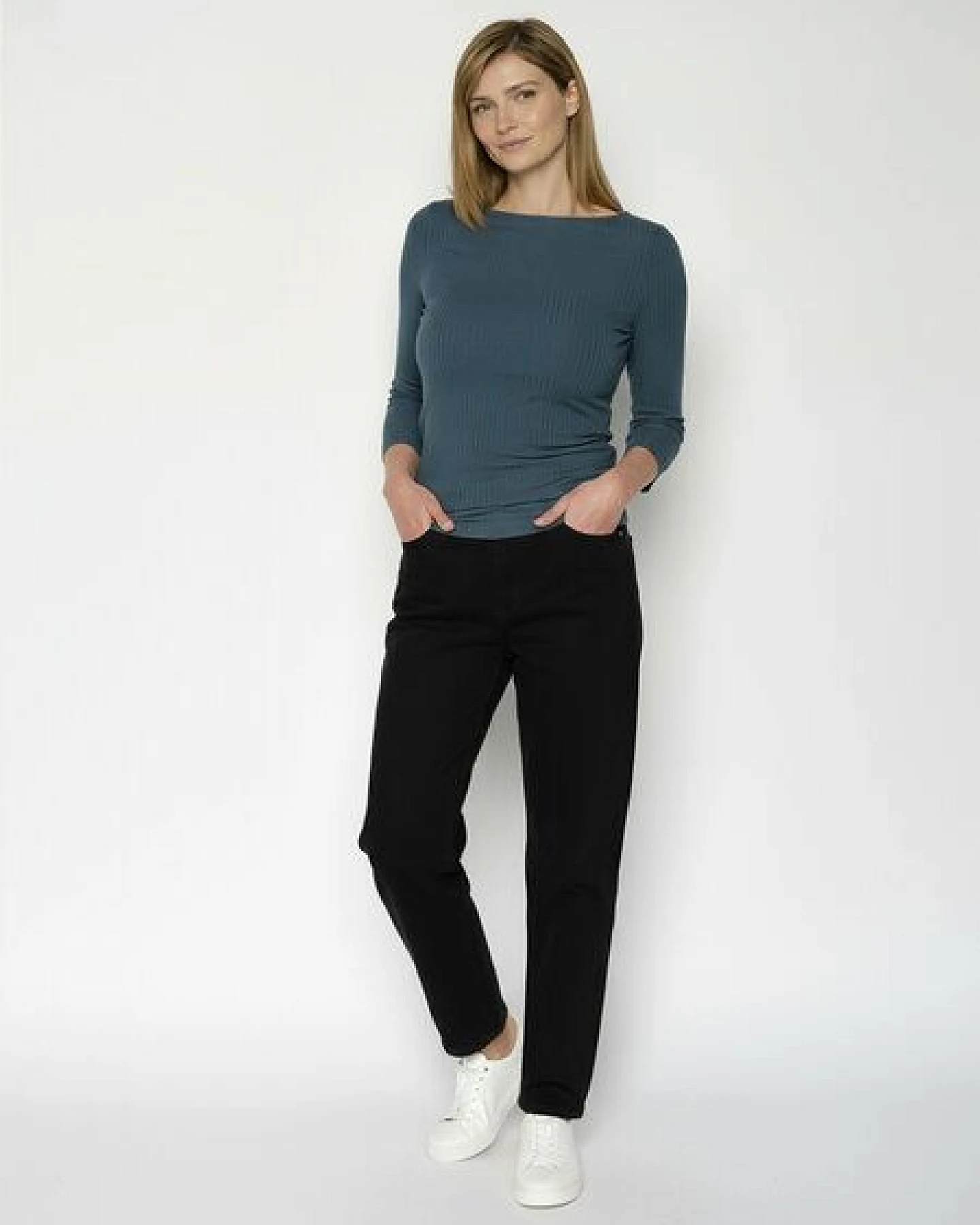 GREENBOMB Basic Refined - Sportliches Longsleeve aus LENZING TENCEL Mix / Fair & Vegan – Ansicht 3