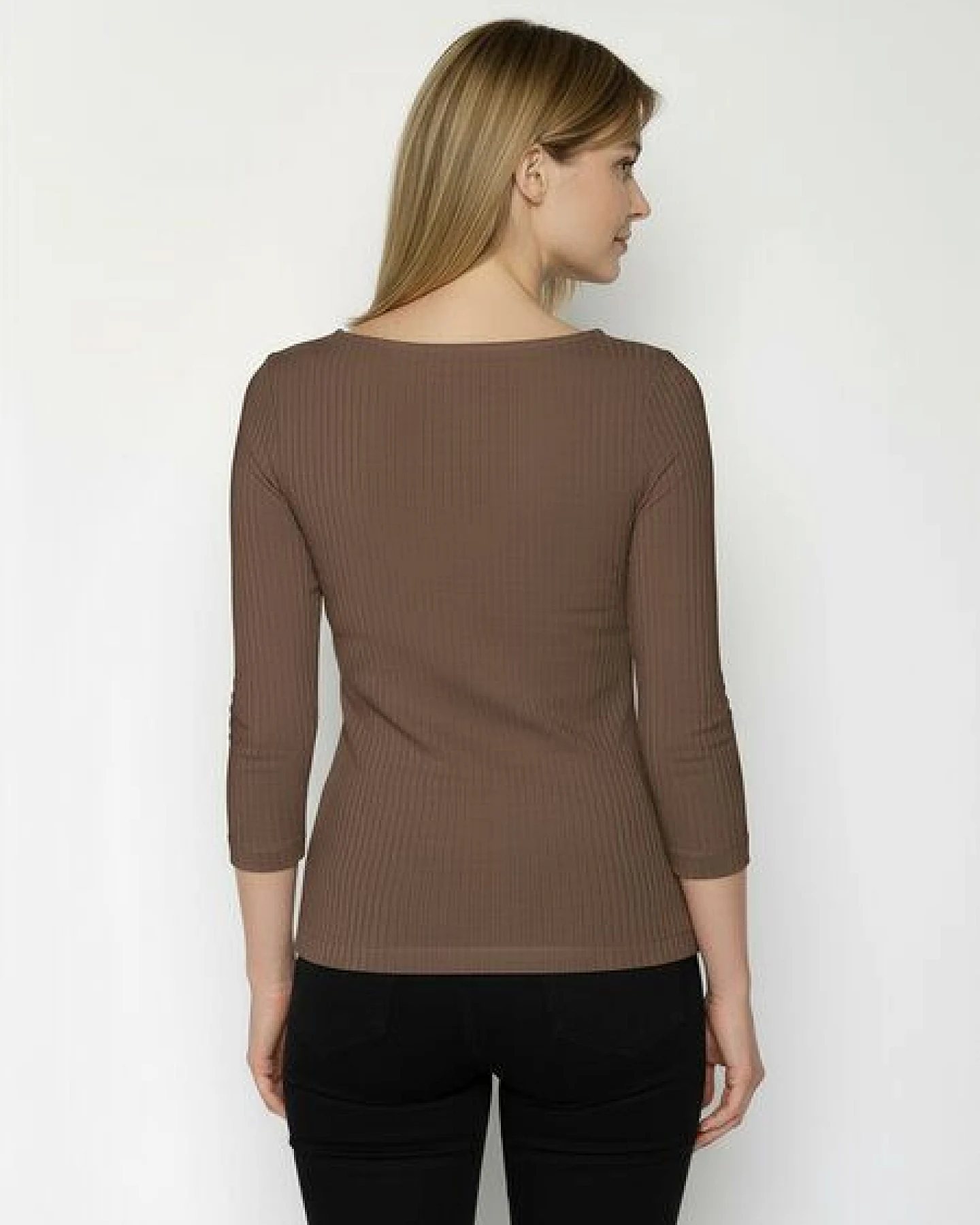 GREENBOMB Basic Refined - Sportliches Longsleeve aus LENZING TENCEL Mix / Fair & Vegan – Ansicht 4