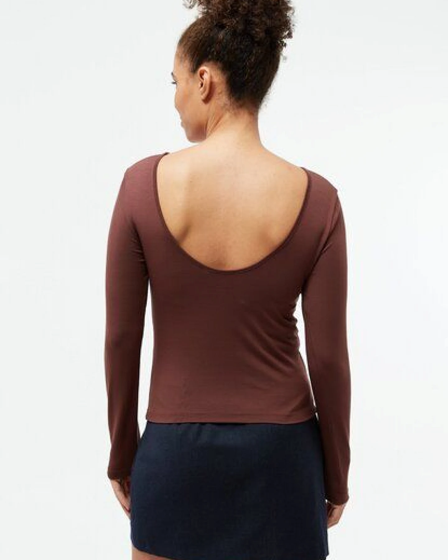 Givn Berlin Longsleeve GBMIMI aus TENCEL mit tiefem Rückenausschnitt – Ansicht 4