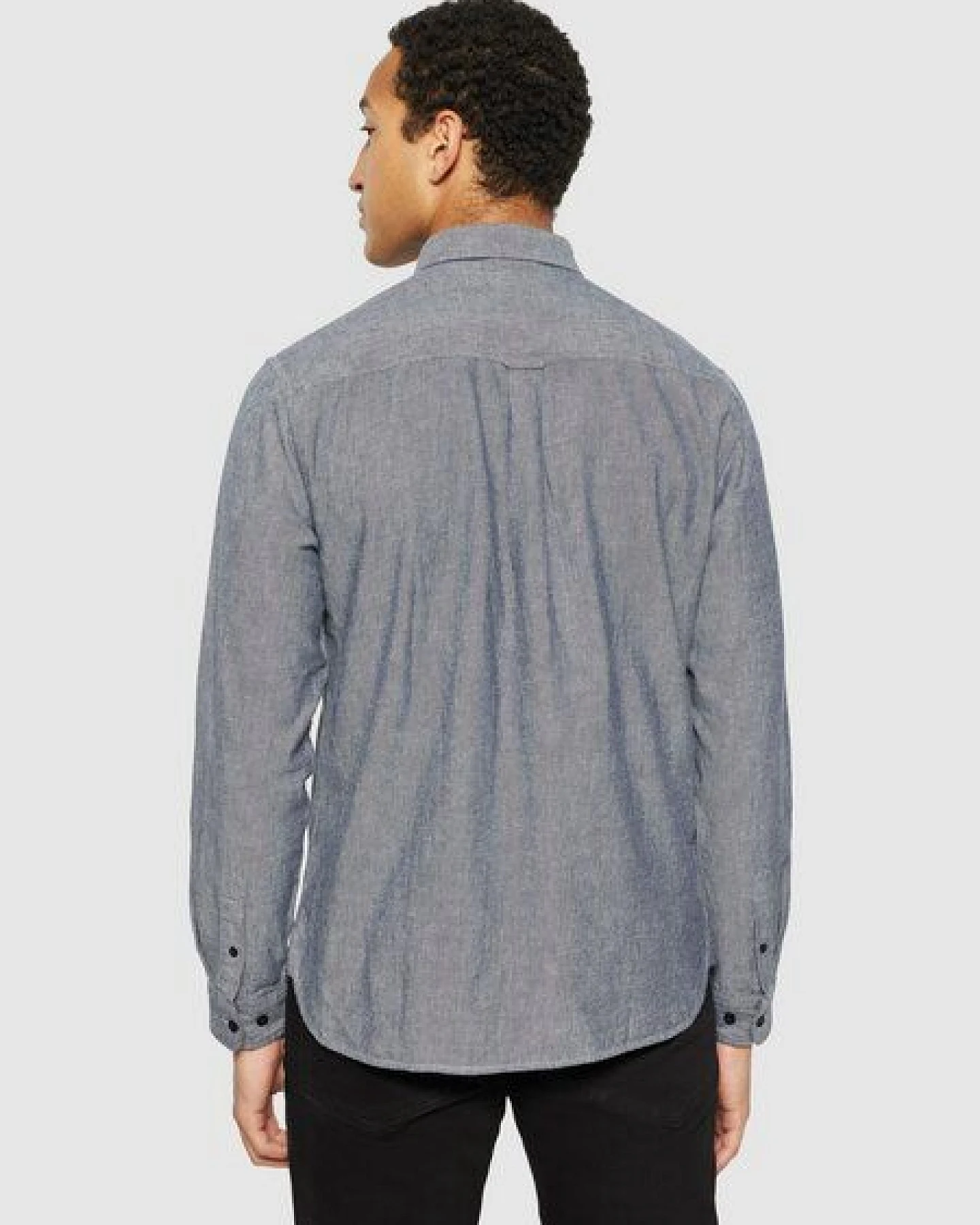 KnowledgeCotton Apparel Heavy Twill Flannel Hemd Regular Fit aus Bio-Baumwolle – Ansicht 3