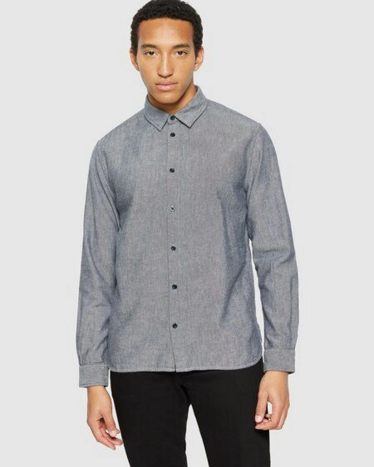 KnowledgeCotton Apparel Heavy Twill Flannel Hemd Regular Fit aus Bio-Baumwolle – Ansicht 2