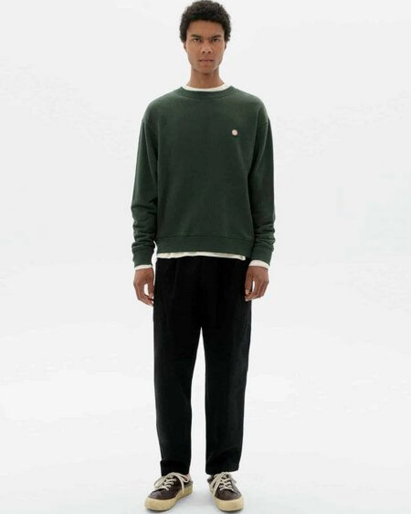 thinking mu Herren Sweatshirt - Sol Contrast Leon Sweatshirt – Ansicht 3