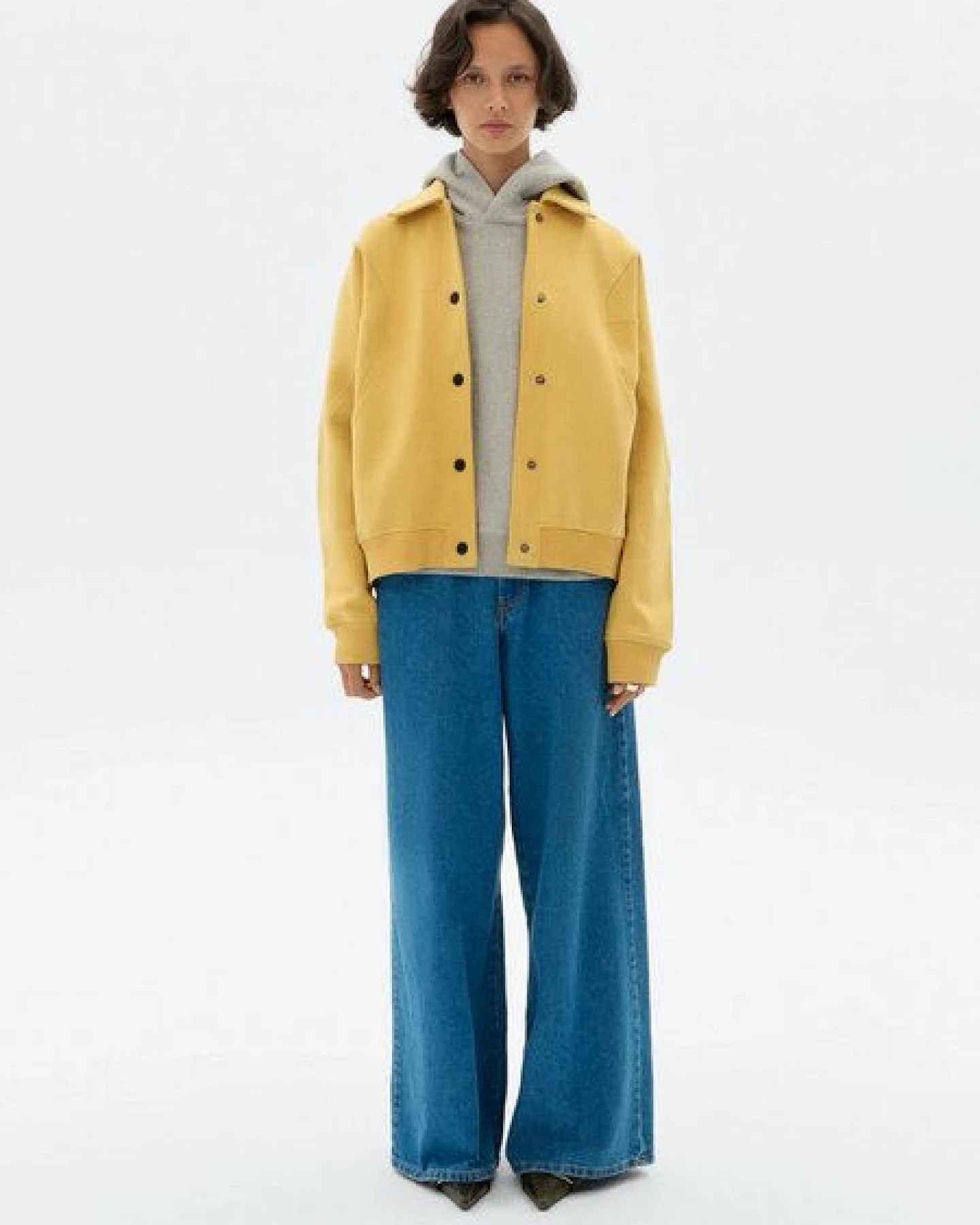 thinking mu Maisie Sweatjacke mit Druckknöpfen – Ansicht 2