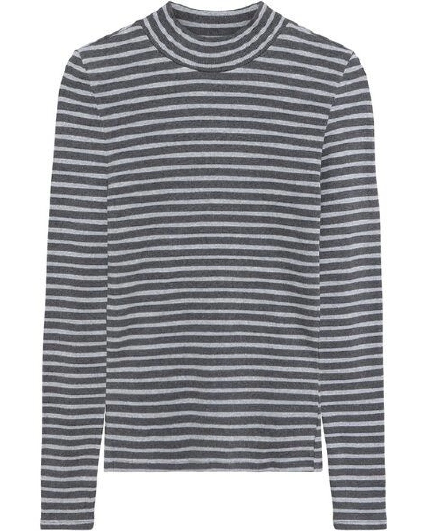 KnowledgeCotton Apparel Langarmshirt - Rib high neck long sleeved - aus Bio-Baumwolle – Ansicht 2