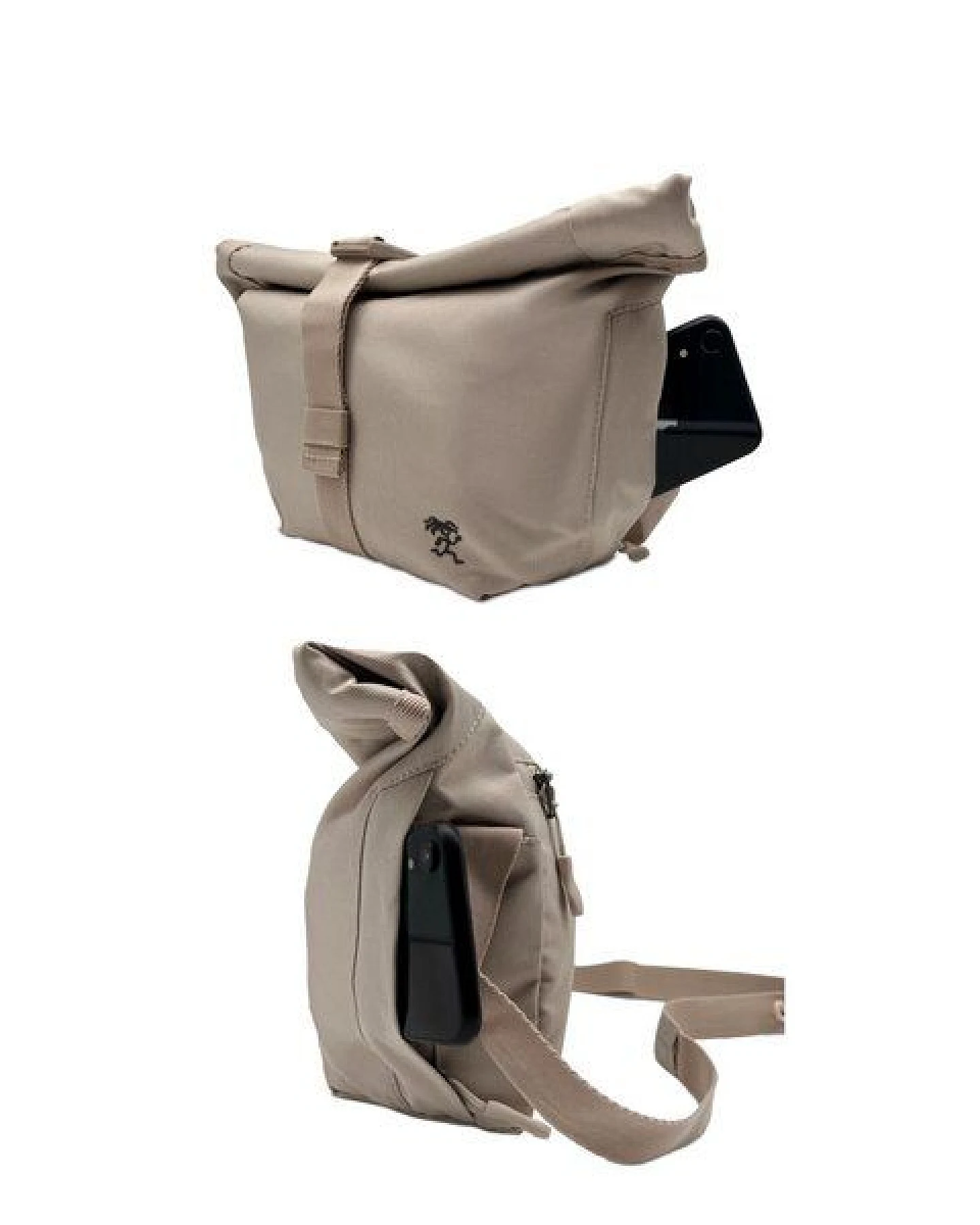 FUCHS & REBELL LUCA 2.0 Crossbody BikeBag – Fester Halt beim Fahren durch 3-Punkt-Gurt – Ansicht 4