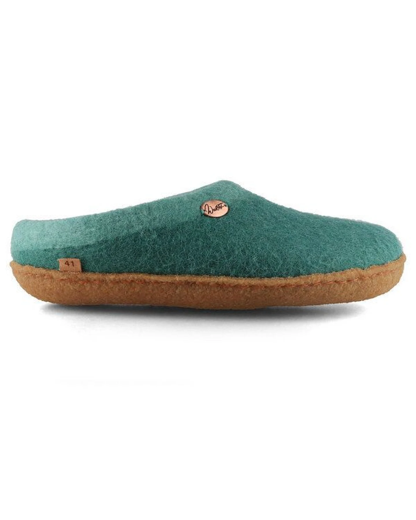 WoolFit Sherpa Barfuß-Hausschuhe unisex Filz-Pantoffeln mit Naturgummisohle, natürlich aus 100% Wolle – Ansicht 3