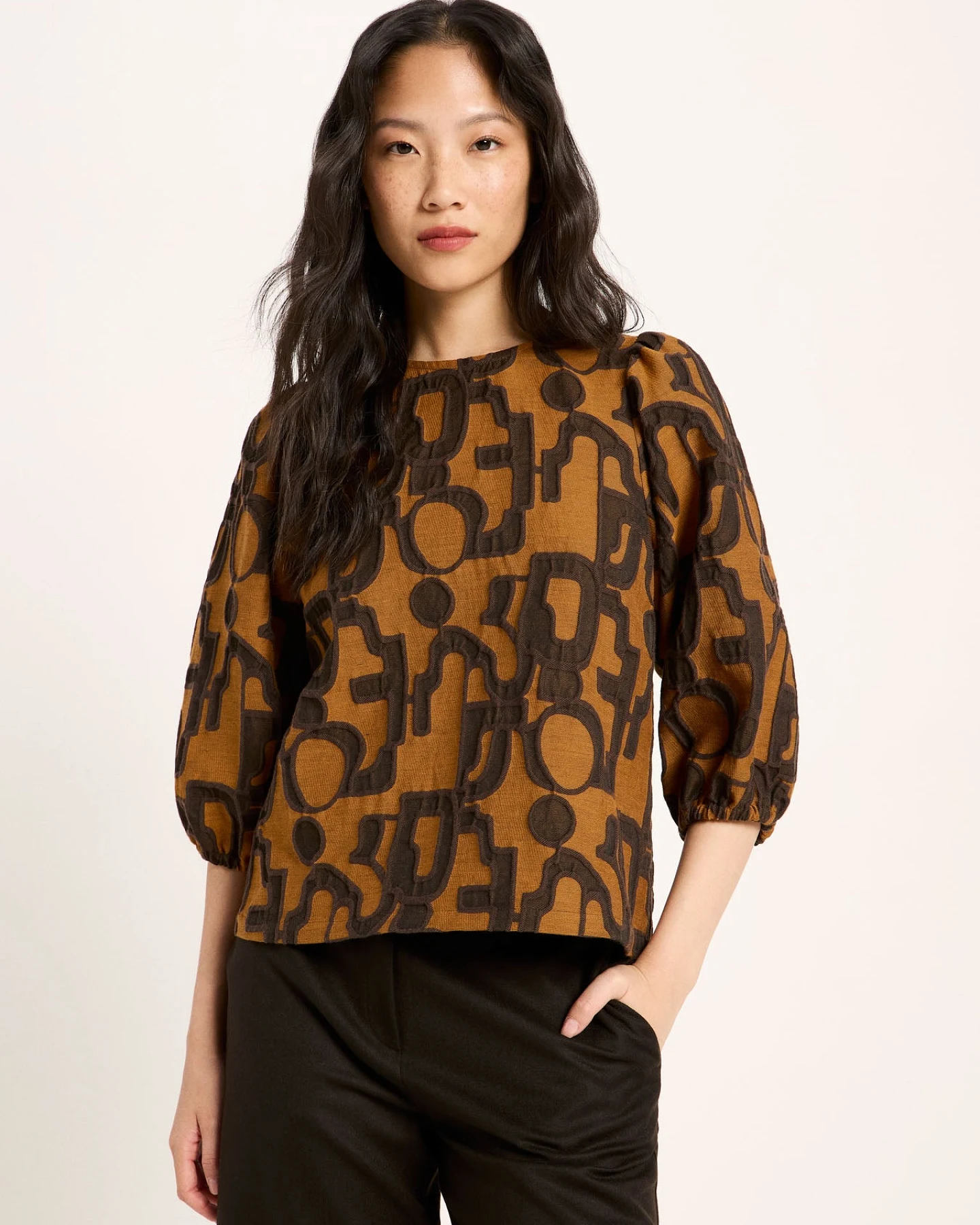Jacquard Bluse – Ansicht 2