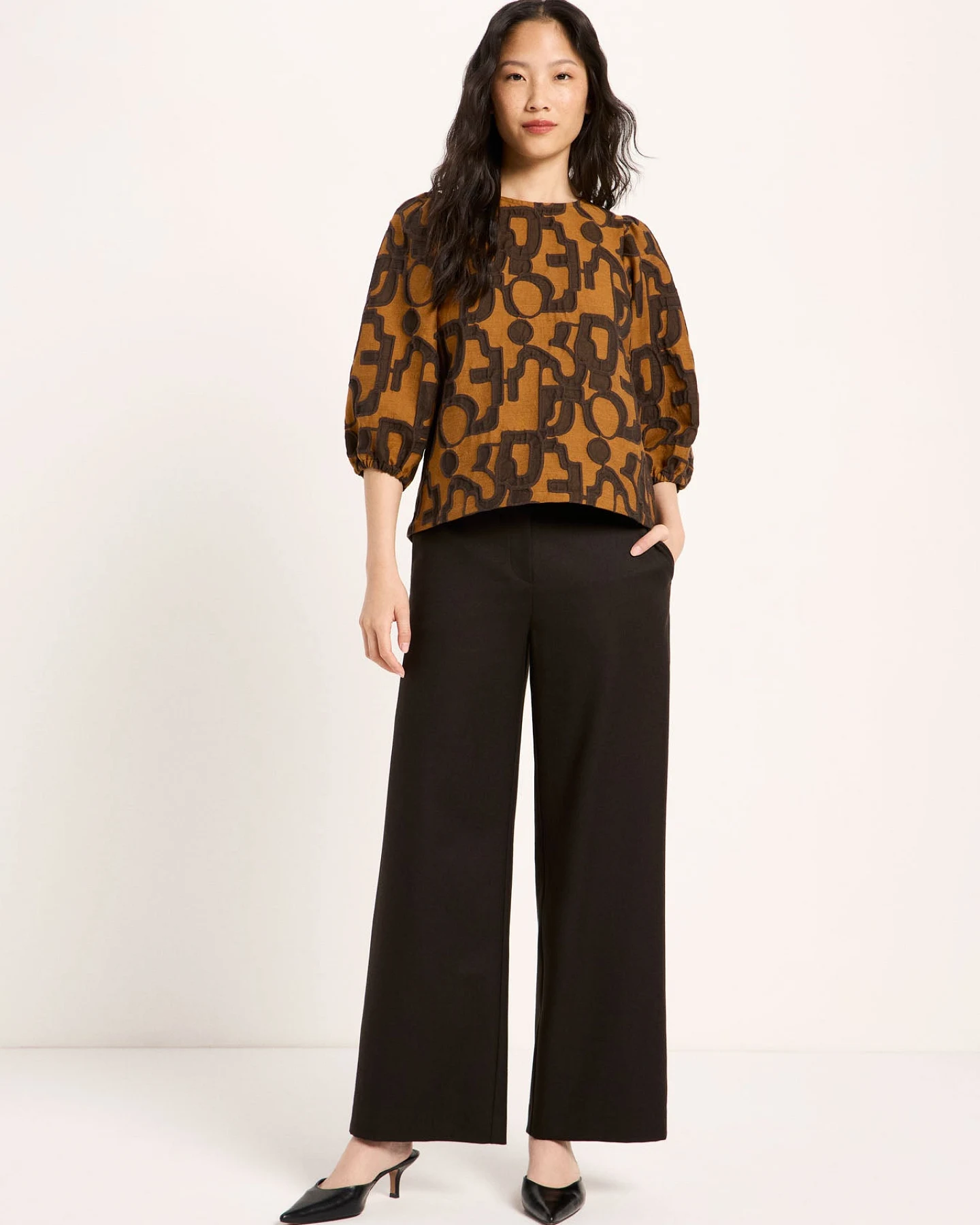 Jacquard Bluse – Ansicht 3