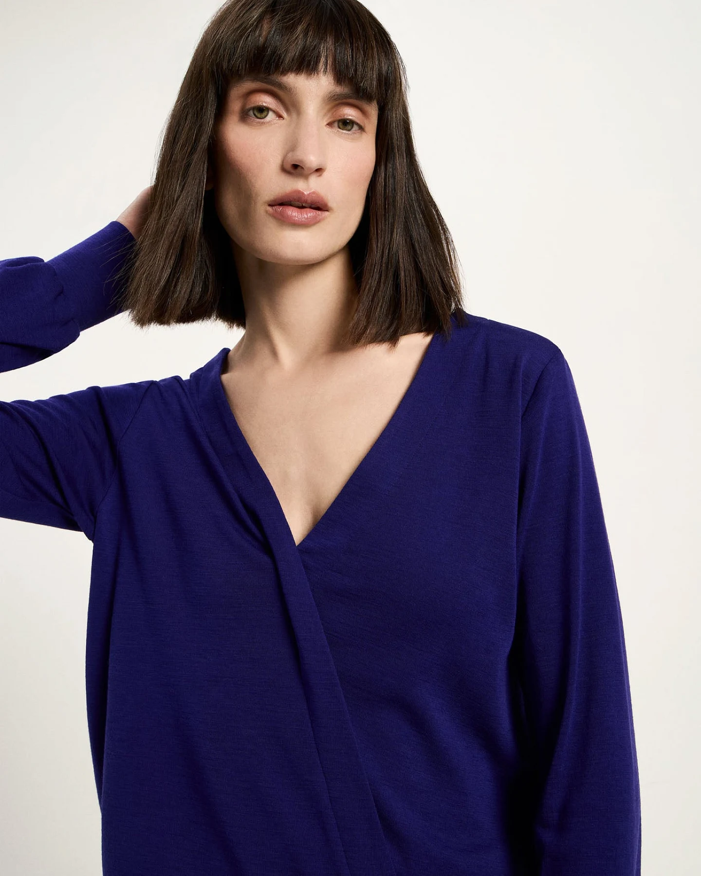 Wickelbluse (GOTS) – Ansicht 2