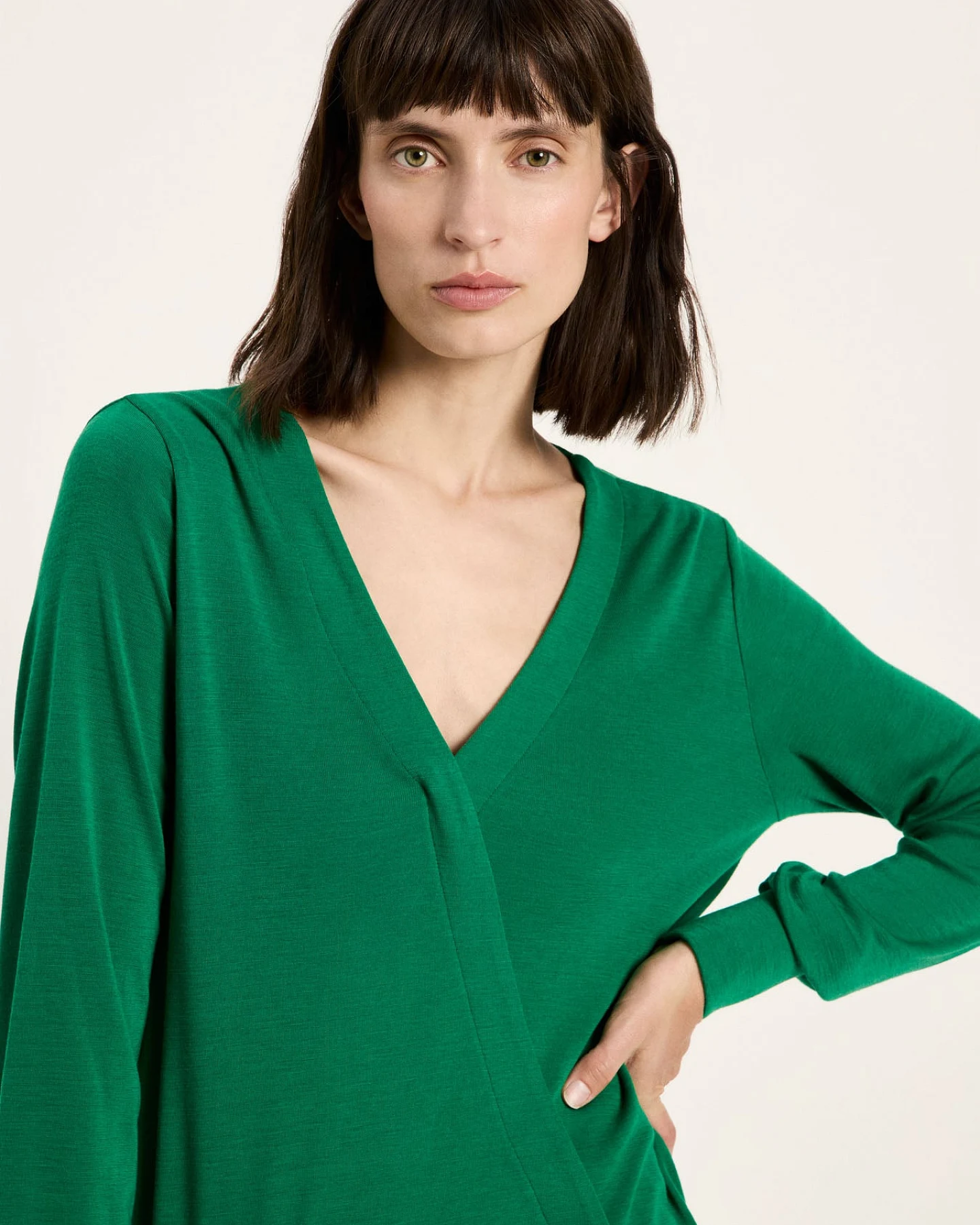 Wickelbluse (GOTS) – Ansicht 3