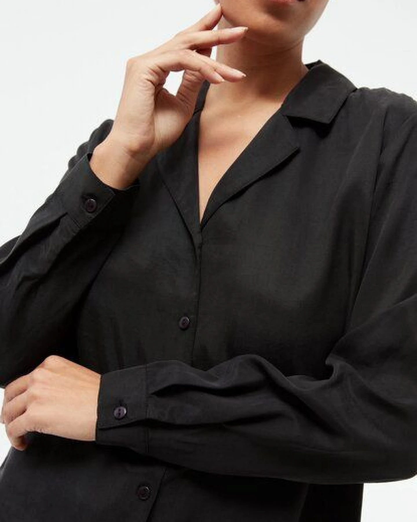 Givn Berlin Bluse GBZORA aus TENCEL mit Reverskragen – Ansicht 3