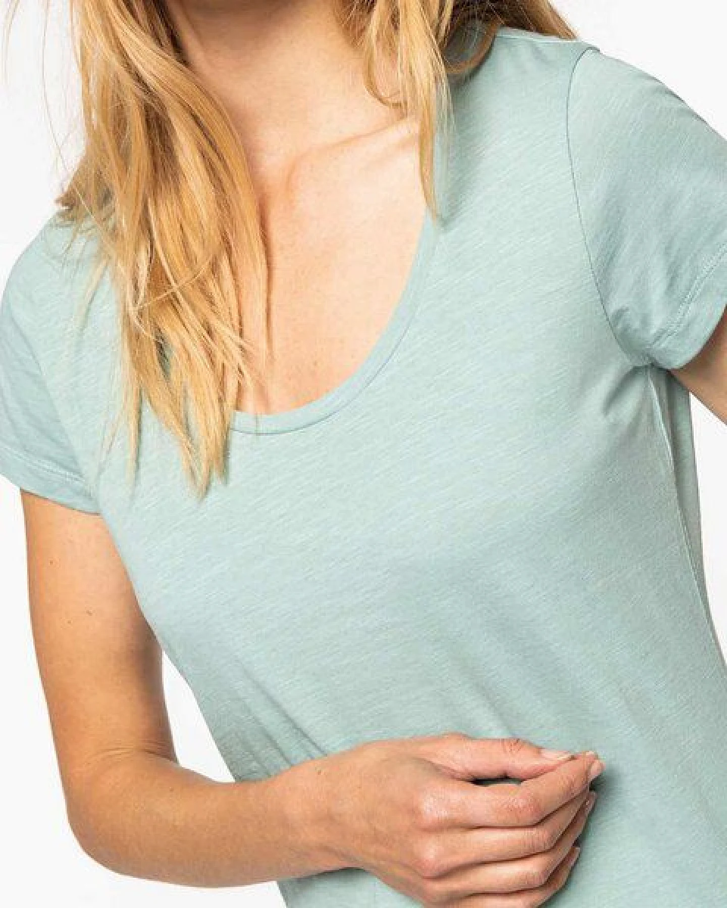 YTWOO Damen-T-Shirt mt Slub Optik aus 100% Bio-Baumwolle – Ansicht 4