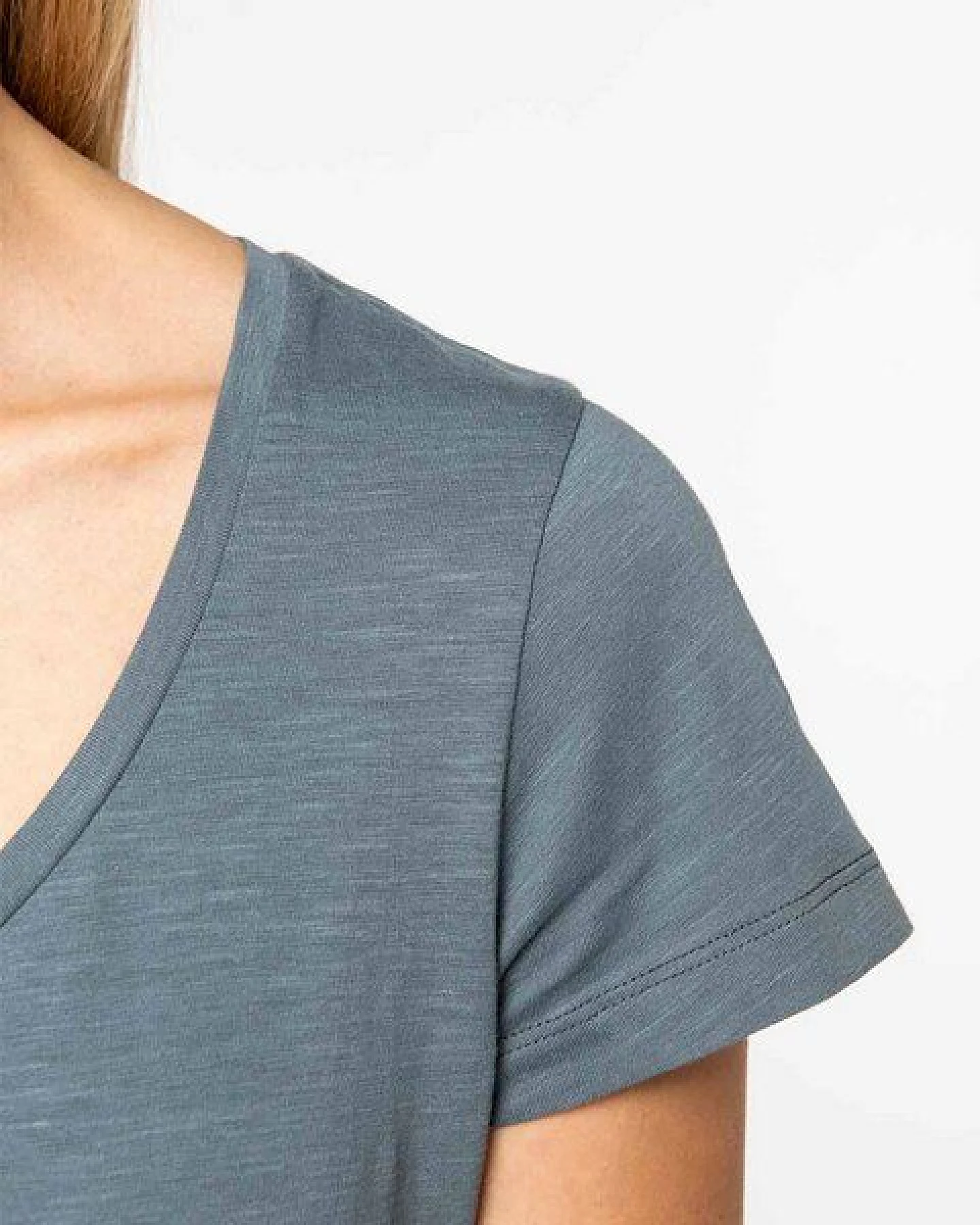 YTWOO Damen-T-Shirt mt Slub Optik aus 100% Bio-Baumwolle – Ansicht 4