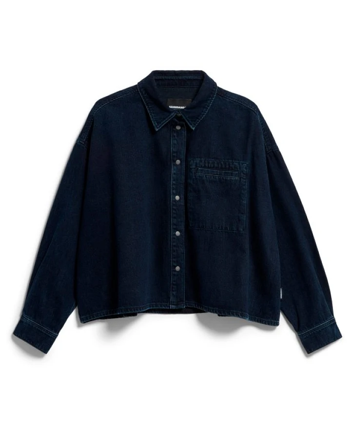 ARMEDANGELS - Women's Nalaani Denim Blouse - Bluse Gr S blau