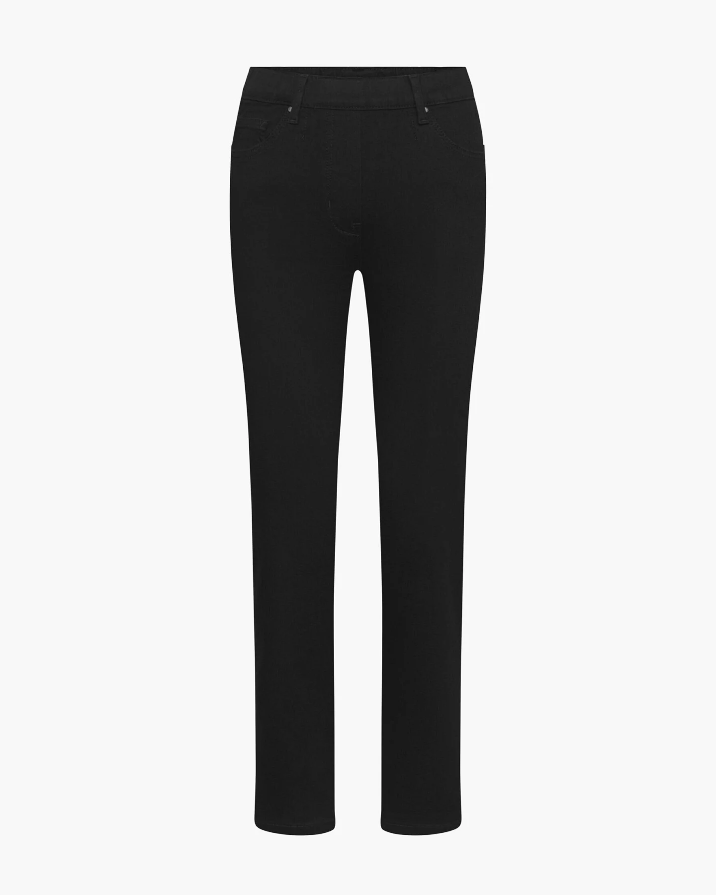 LAURIE Damen vegan Jeans Hannah Regular Extra Short Länge Schwarz – Ansicht 2