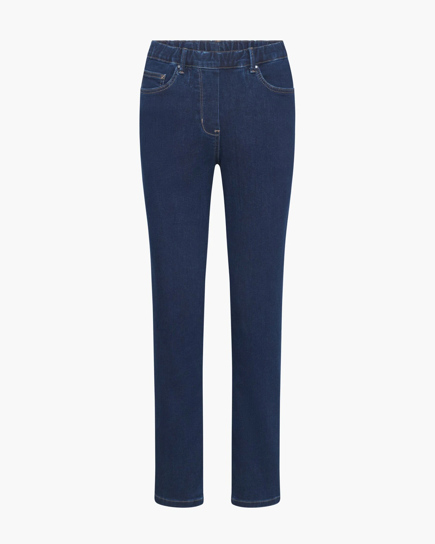 LAURIE Damen vegan Jeans Hannah Regular Extra Short Länge Dunkelblau – Ansicht 2