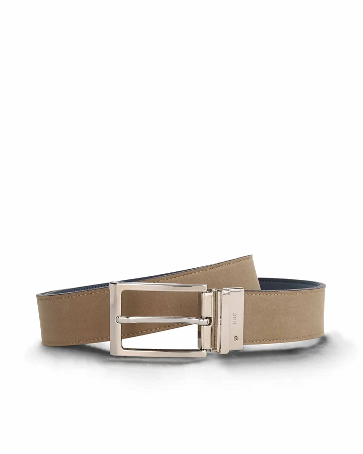 NAE Herren vegan Gürtel Tarres Beige