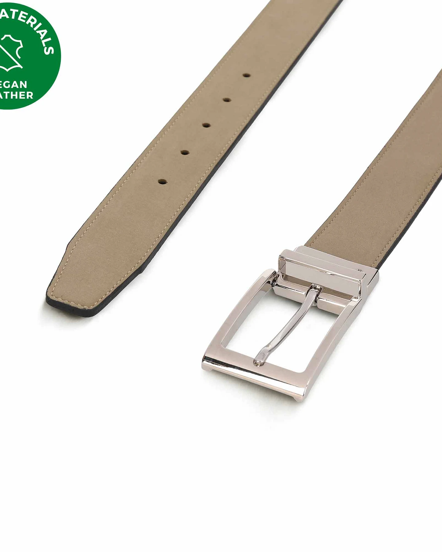 NAE Herren vegan Gürtel Tarres Beige – Ansicht 2