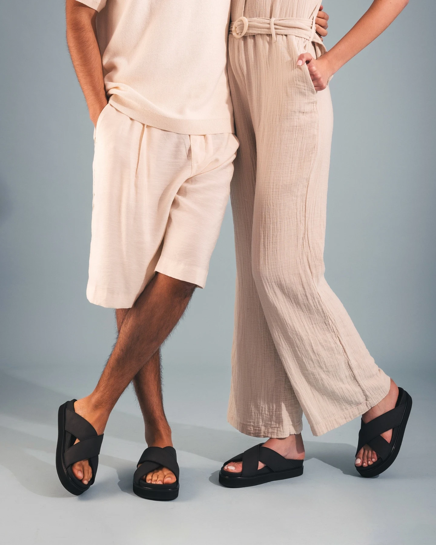 NAE Damen vegan Sandalen Davu Schwarz – Ansicht 2