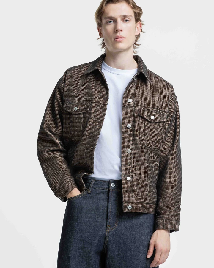 Kings of Indigo Herren vegan Jacke Murakami Cord Winterbraun