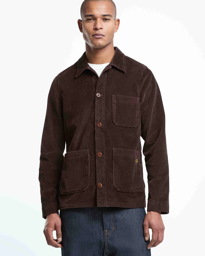 Kings of Indigo Herren vegan Jacke Duncan Cord In Der Farbe Kaffeebohne“