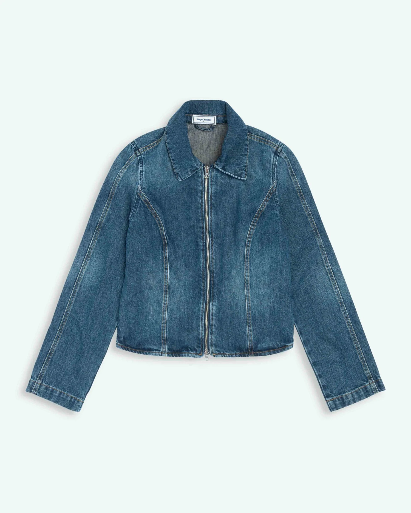Kings of Indigo Damen vegan Jacke Twosret In Hellbraun – Ansicht 2