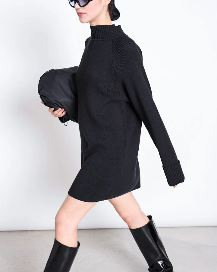 JAN 'N JUNE Damen vegan Mini-Kleid Luny In Schwarz