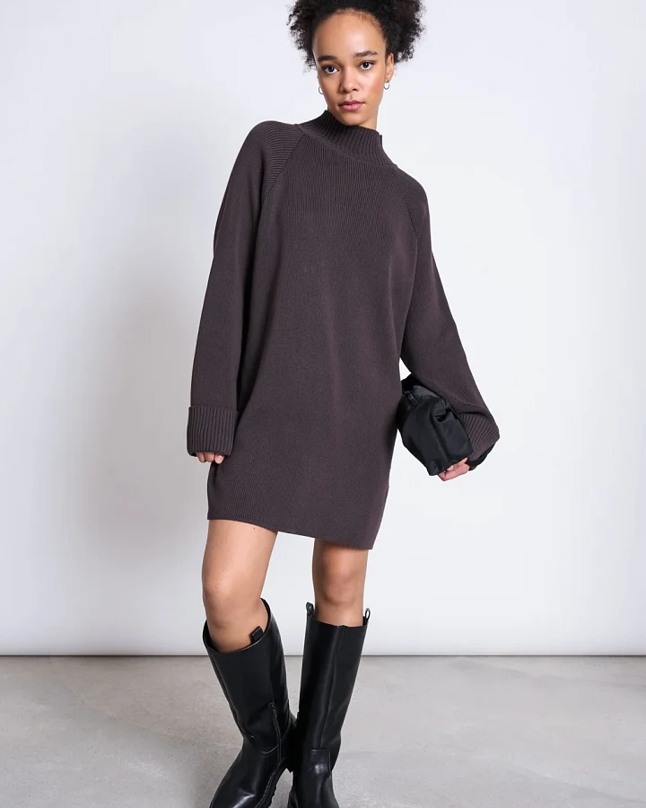 JAN 'N JUNE Damen vegan Kleid Luny Zartbitter
