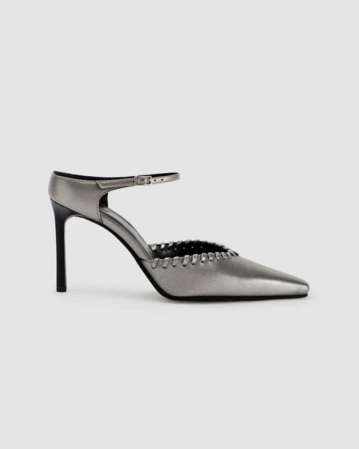 Prev Damen vegan High Heels Grace In Chromgrau