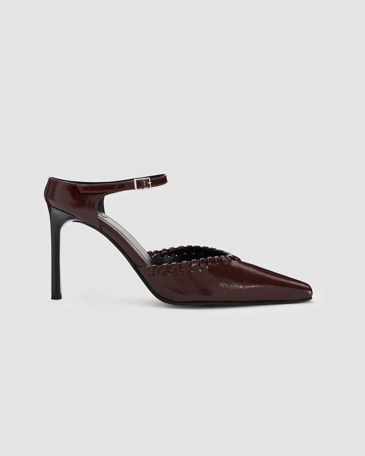 Prev Damen vegan High Heels Grace In Deep Plum