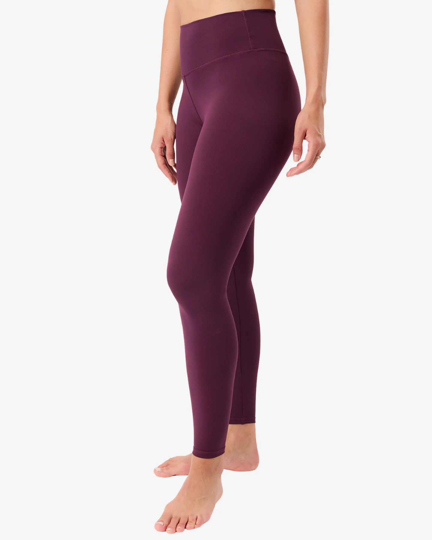 Mandala Mono Printed Leggings - Bordeaux L – Ansicht 2