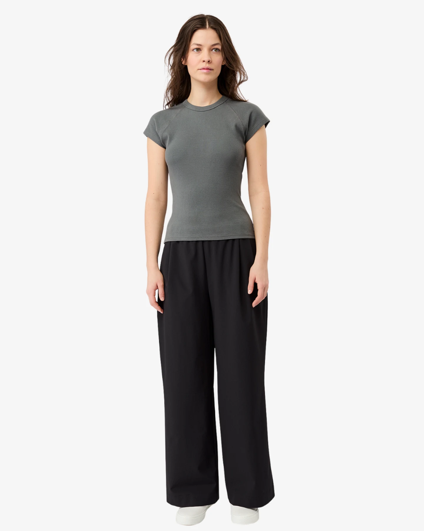 Mandala Slim Fit Ribbed Tee - Nox M – Ansicht 3