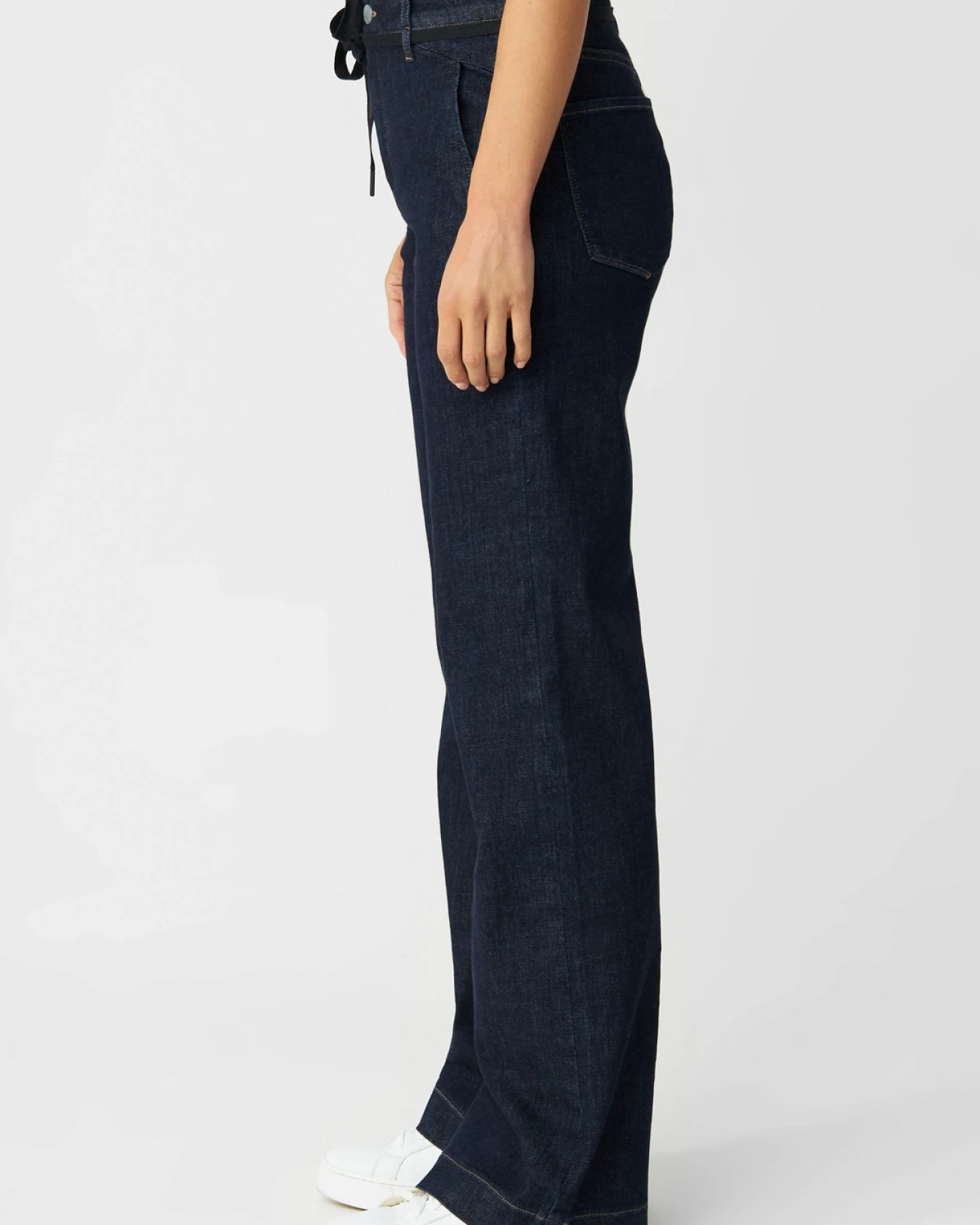 Jeans Dew Flared French Pocket Raw Blue – Ansicht 2