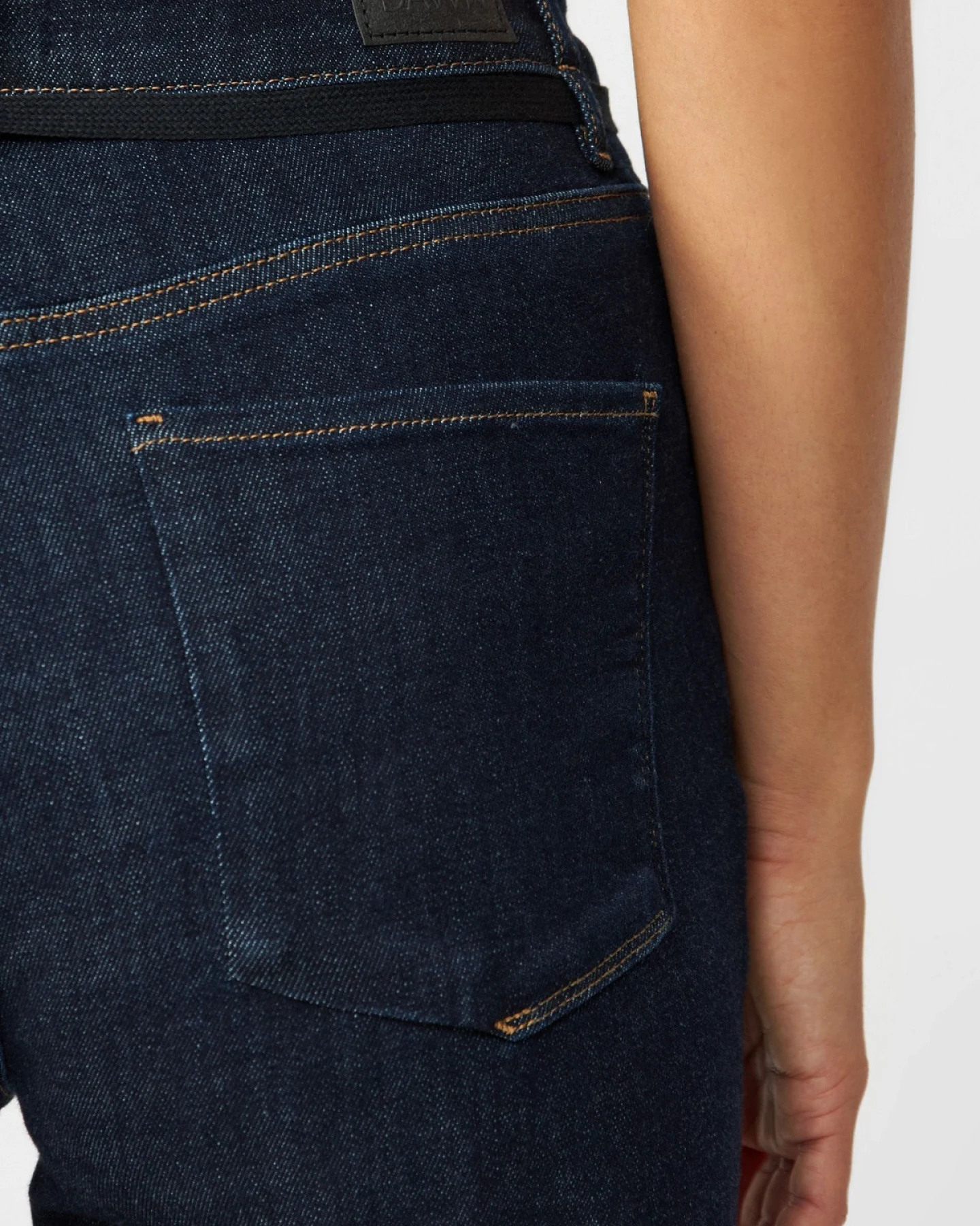 Jeans Dew Flared French Pocket Raw Blue – Ansicht 5