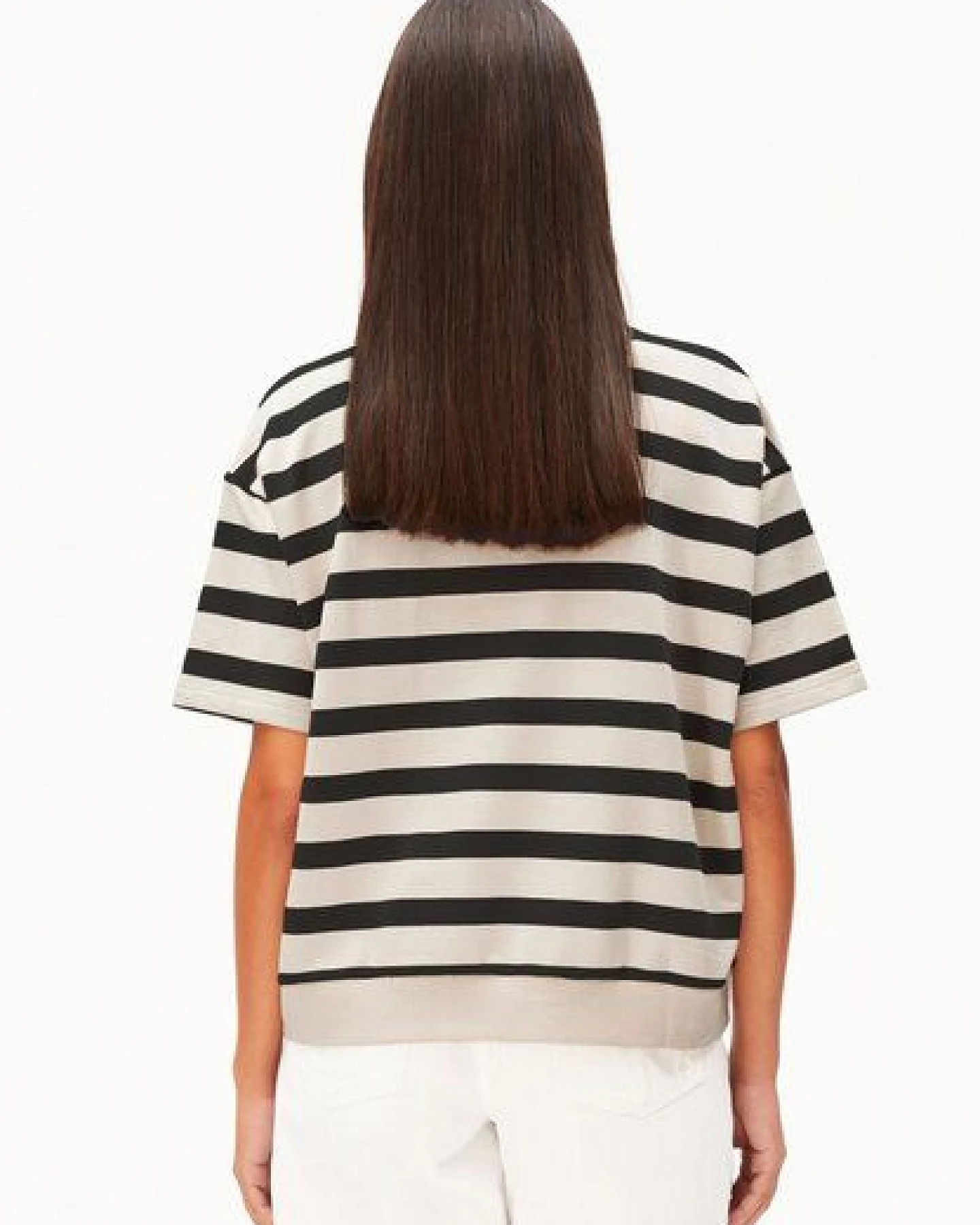 ARMEDANGELS BAMIKAA STRIPE Damen Sweatshirt aus 100% Bio-Baumwolle – Ansicht 2