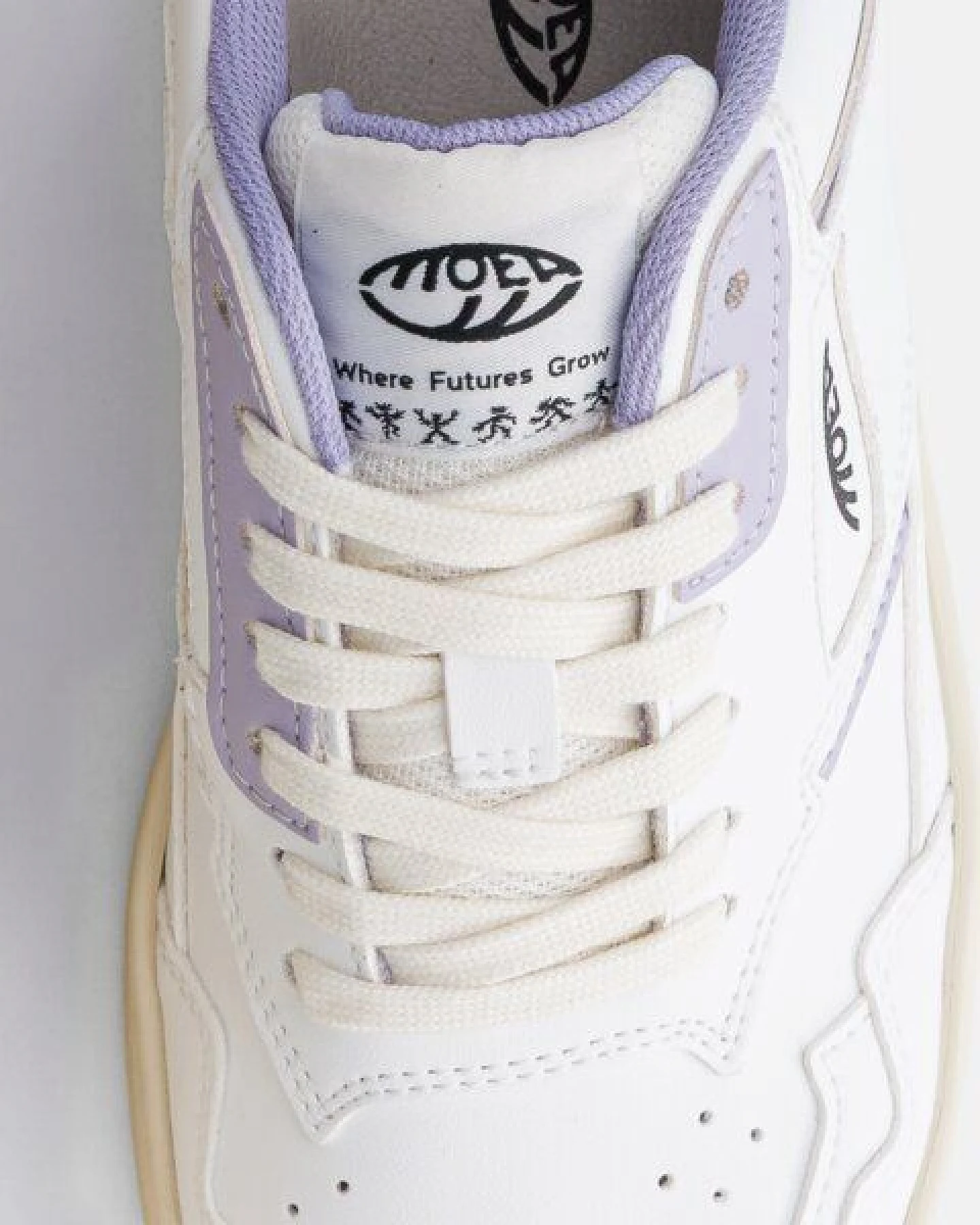 MoEa Sneakers Origin - White & Lila - Apple – Ansicht 3