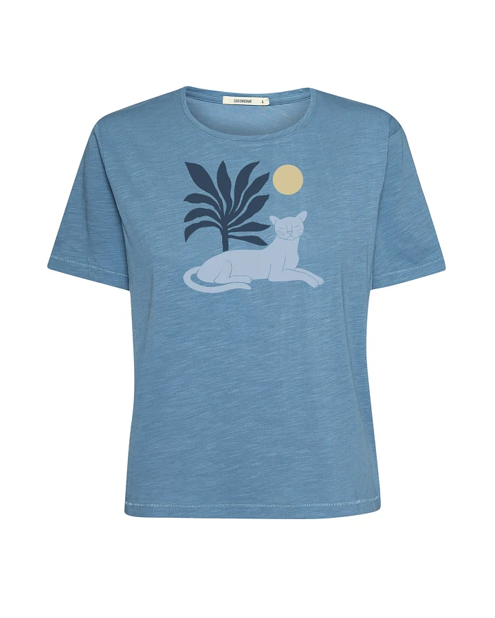 GREENBOMB T-Shirt Nova Panther Leaves