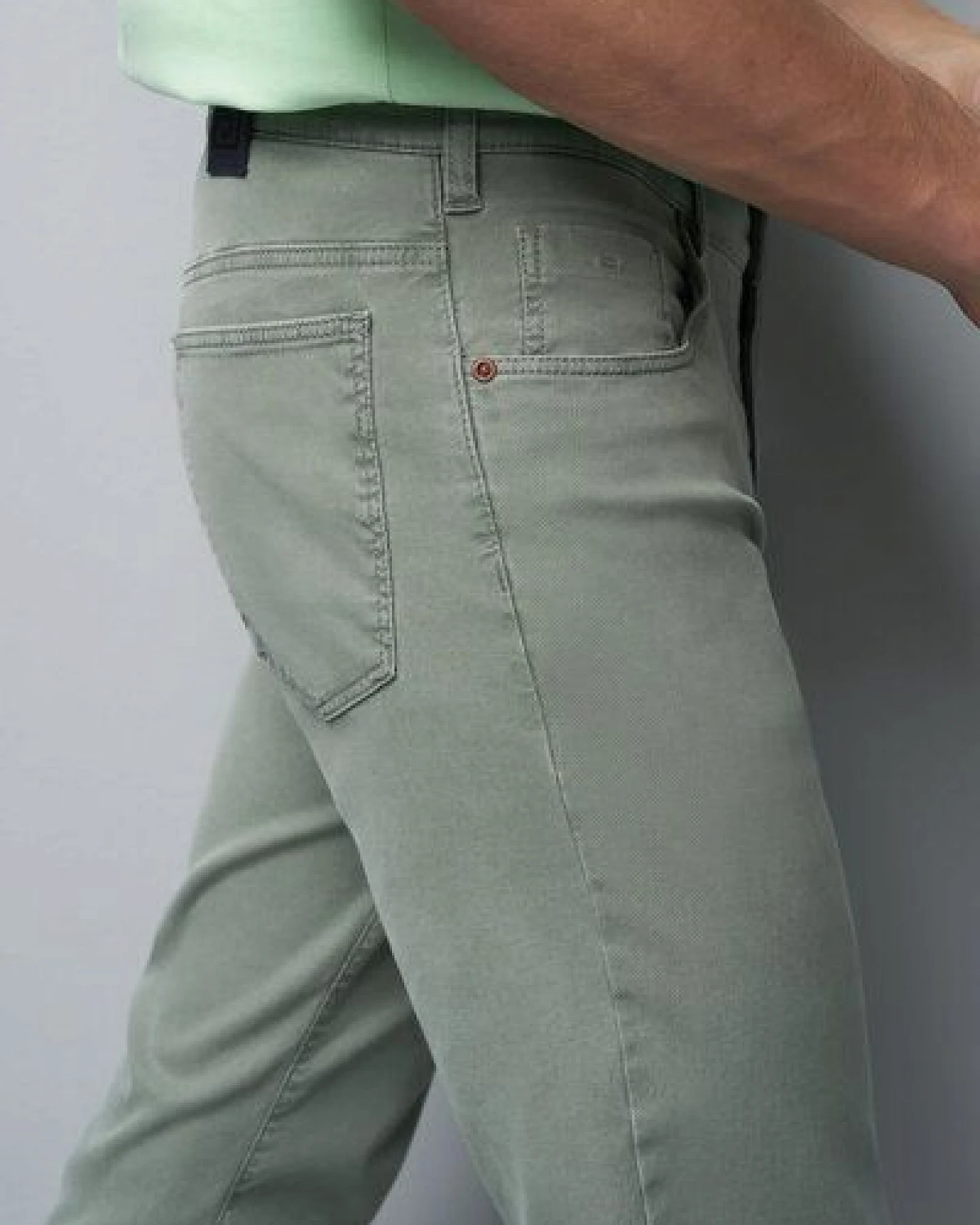 M 5 BY MEYER Baumwolle-Tencel Microstruktur Five Pocket – Ansicht 4