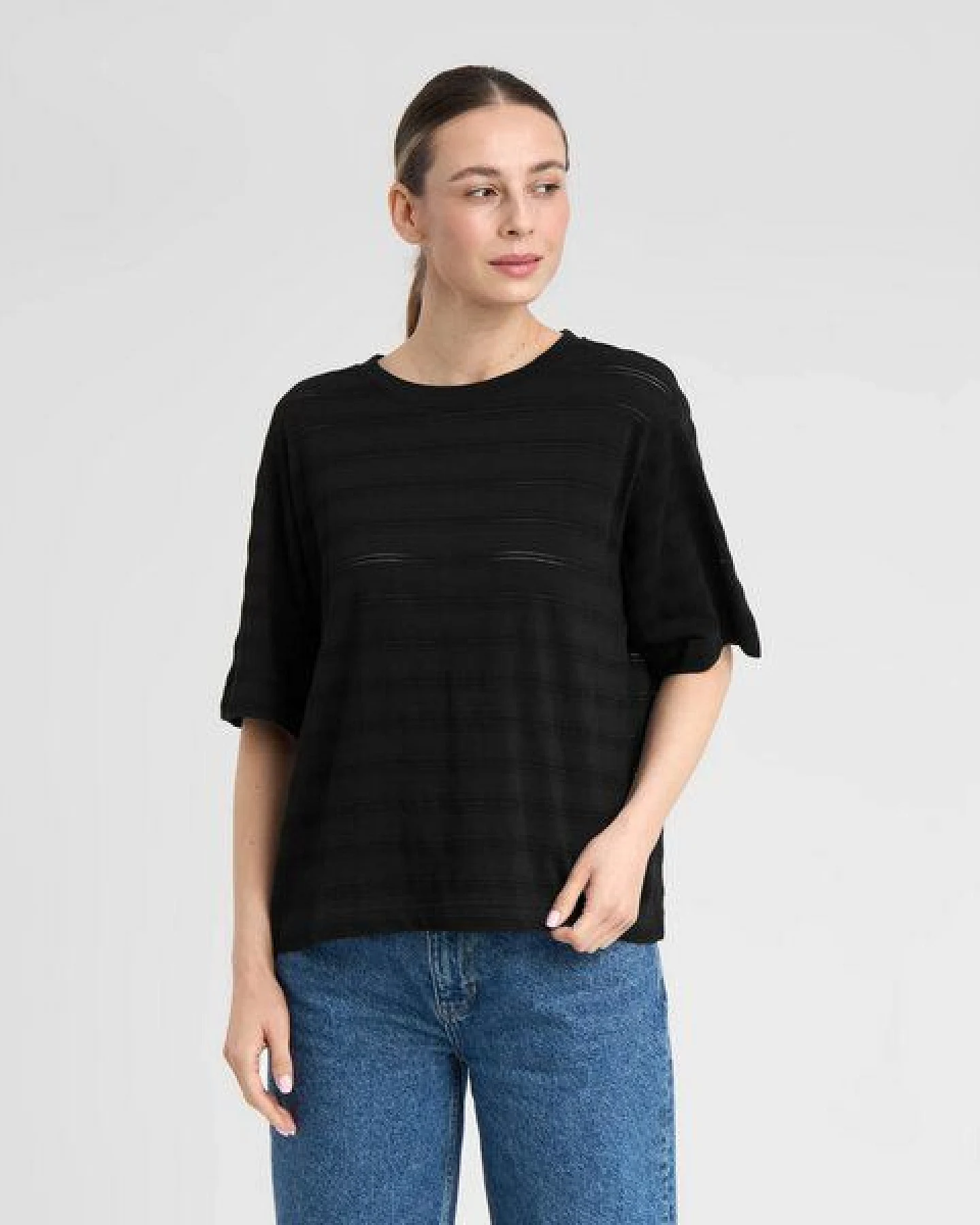 DEDICATED T-Shirt Vadstena Lace - Black – Ansicht 2