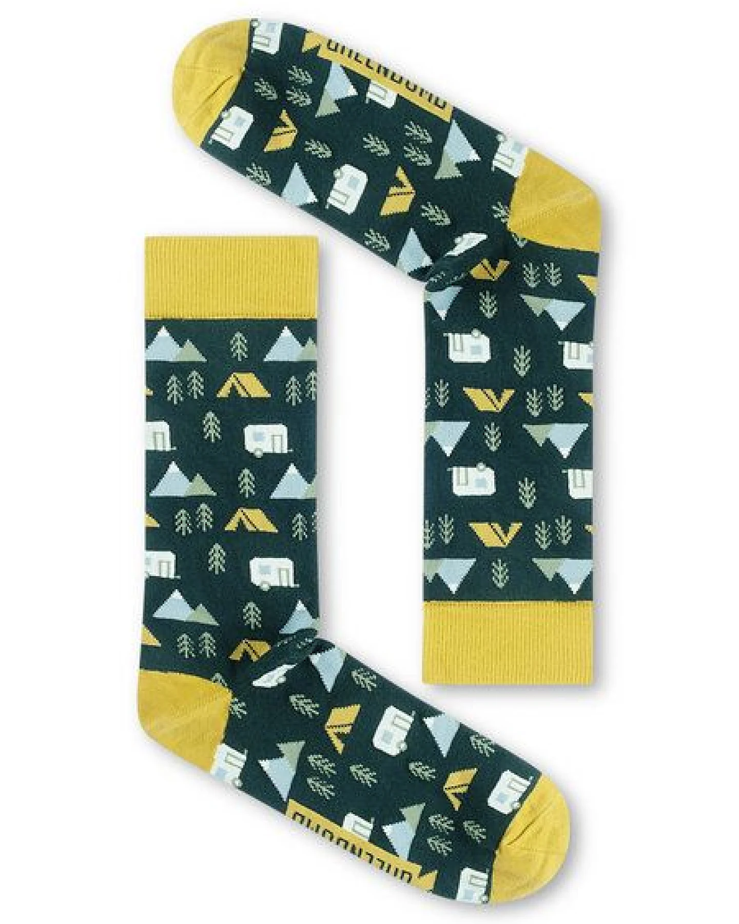GREENBOMB Caravan Camp Socks - Lässige Socken aus Bio-Baumwoll Mix / hochwertiger Print / Fair & Vegan – Ansicht 2