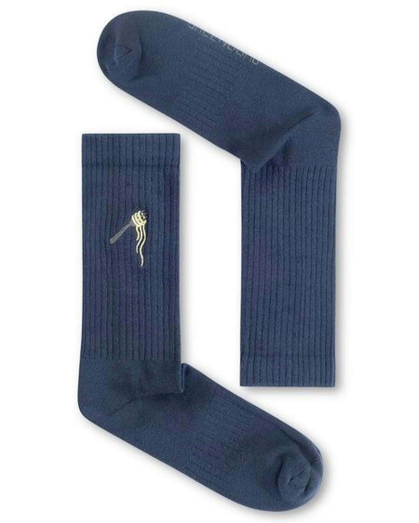 GREENBOMB Pasta Fork Tennis Socks - Lässige Socken aus Bio-Baumwoll Mix / hochwertiger Print / Fair & Vegan – Ansicht 2