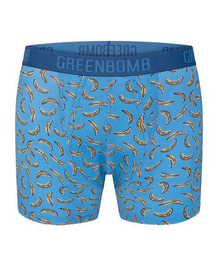 GREENBOMB Bananas Trunk - Figurbetonte Trunk aus Bio-Baumwoll Mix / hochwertiger Print / GOTS / Fair & Vegan