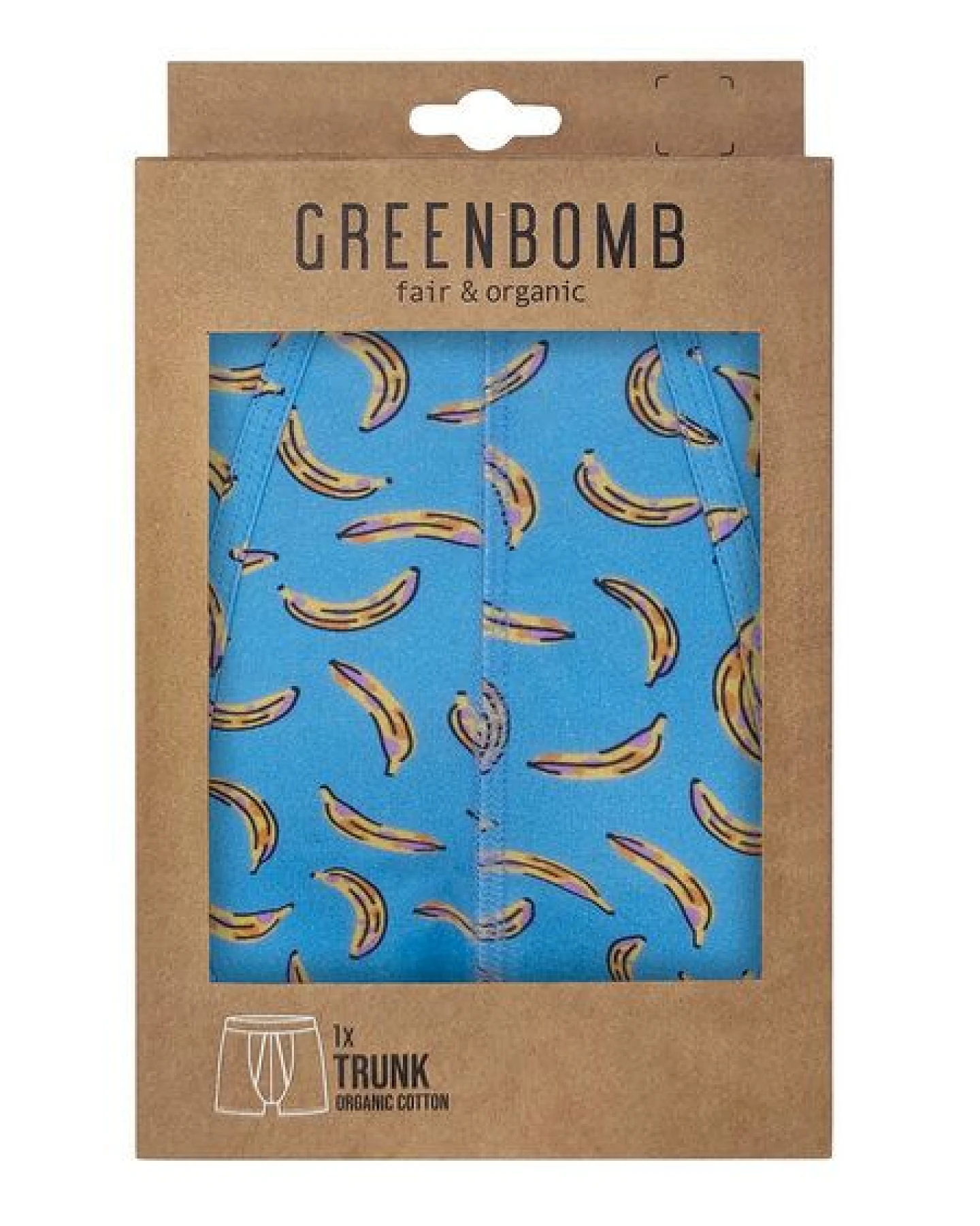 GREENBOMB Bananas Trunk - Figurbetonte Trunk aus Bio-Baumwoll Mix / hochwertiger Print / GOTS / Fair & Vegan – Ansicht 2