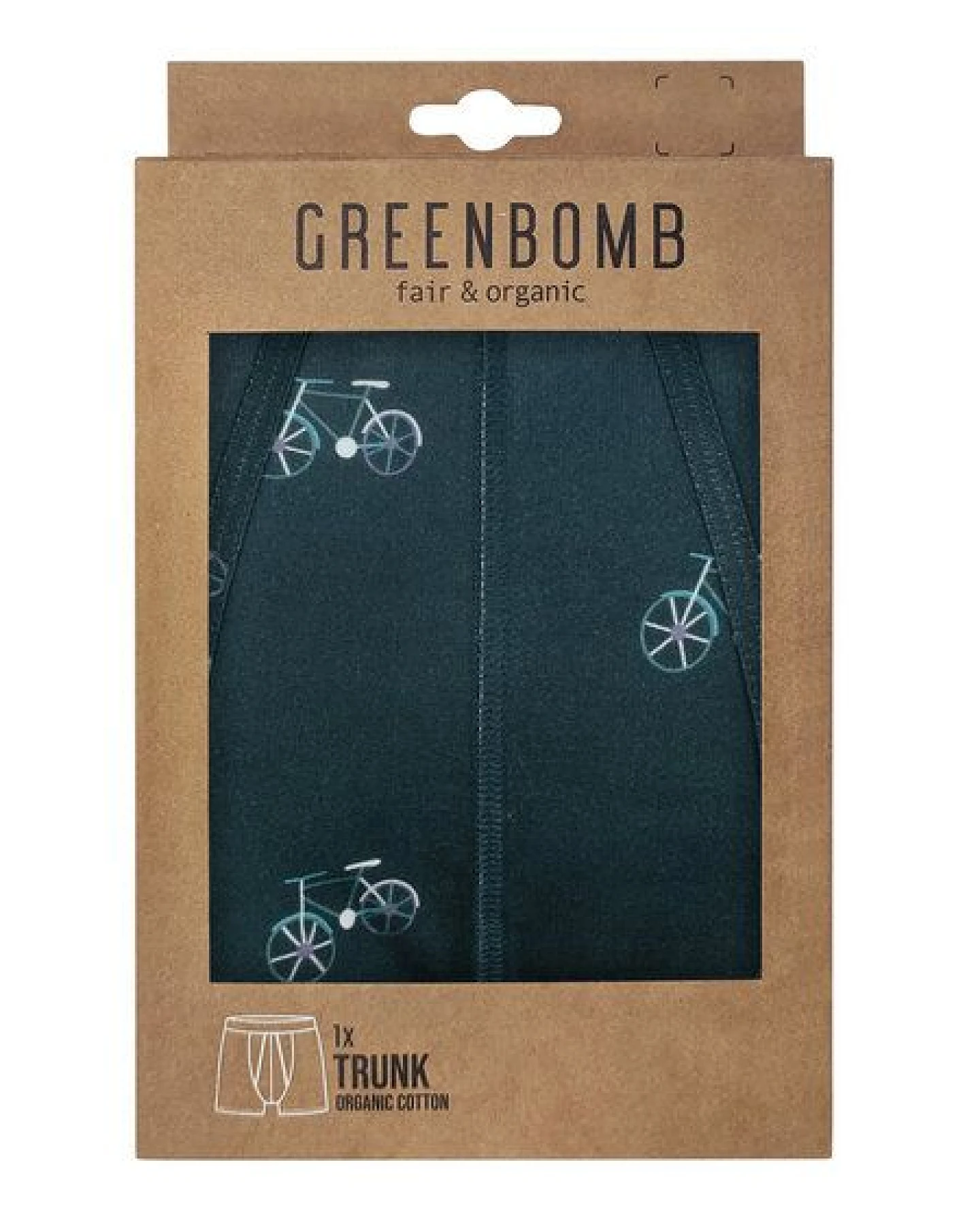 GREENBOMB Bike Color Wheel Trunk - Figurbetonte Trunk aus Bio-Baumwoll Mix / hochwertiger Print / GOTS / Fair & Vegan – Ansicht 2