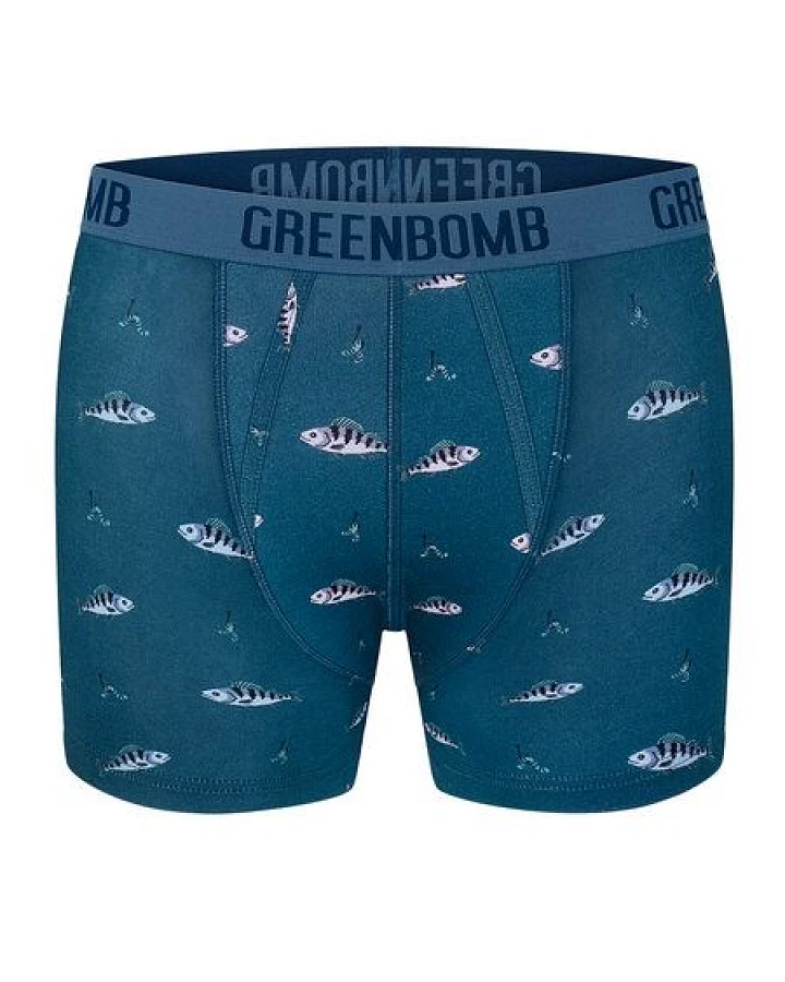 GREENBOMB Perch Trunk - Figurbetonte Trunk aus Bio-Baumwoll Mix / hochwertiger Print / GOTS / Fair & Vegan