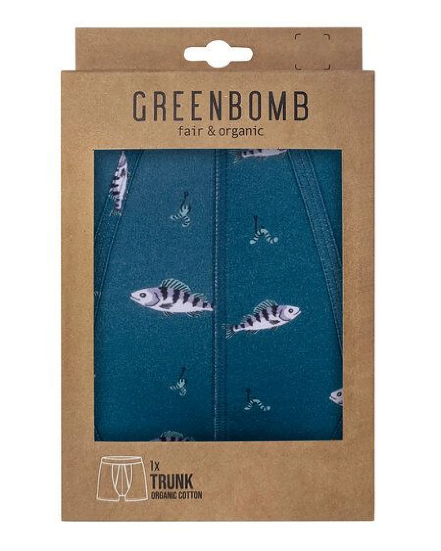 GREENBOMB Perch Trunk - Figurbetonte Trunk aus Bio-Baumwoll Mix / hochwertiger Print / GOTS / Fair & Vegan – Ansicht 2