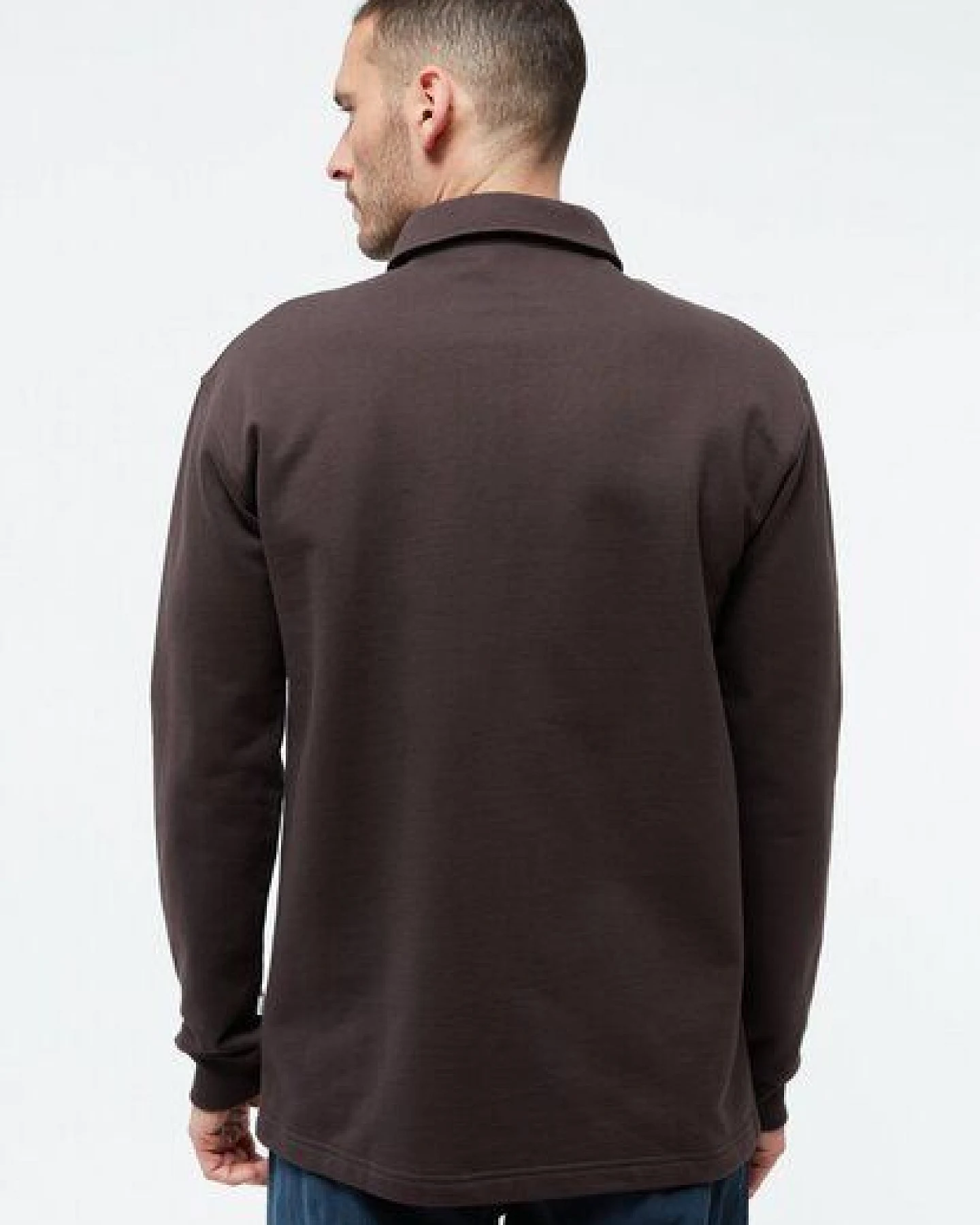 Givn Berlin Sweater GBHANNES aus Bio-Baumwolle mit Kragen und Knopfleiste – Ansicht 3