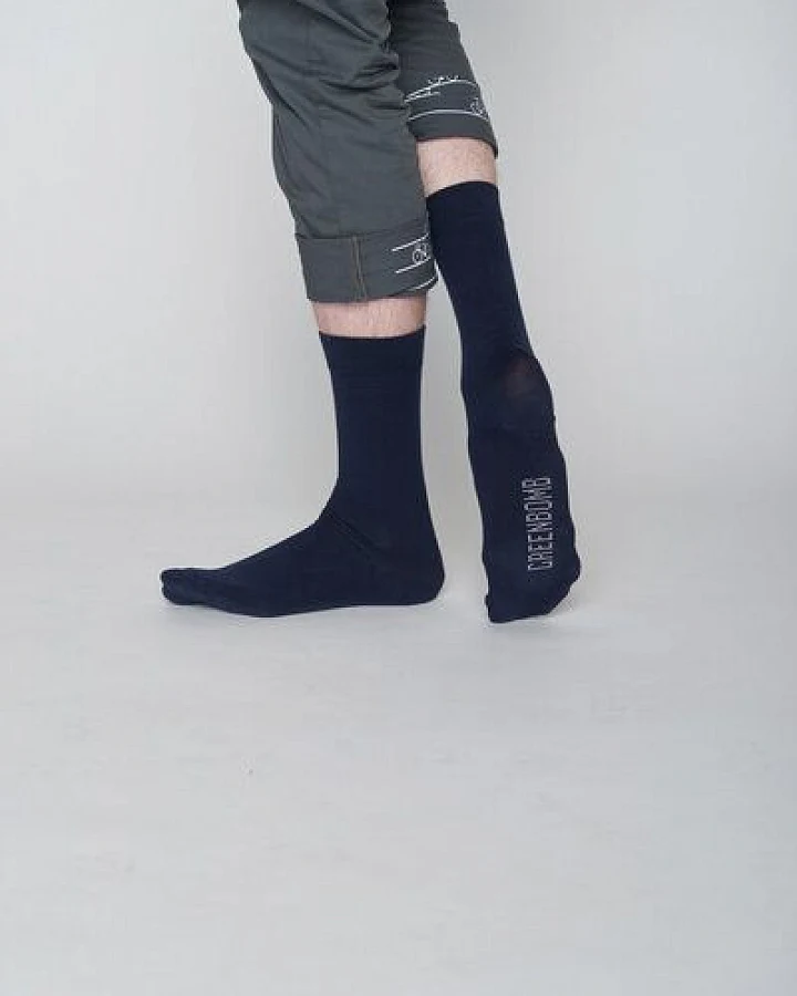 GREENBOMB Basic – 4x bequeme Socken aus einem Bio-Baumwoll Mix / Fair & Vegan
