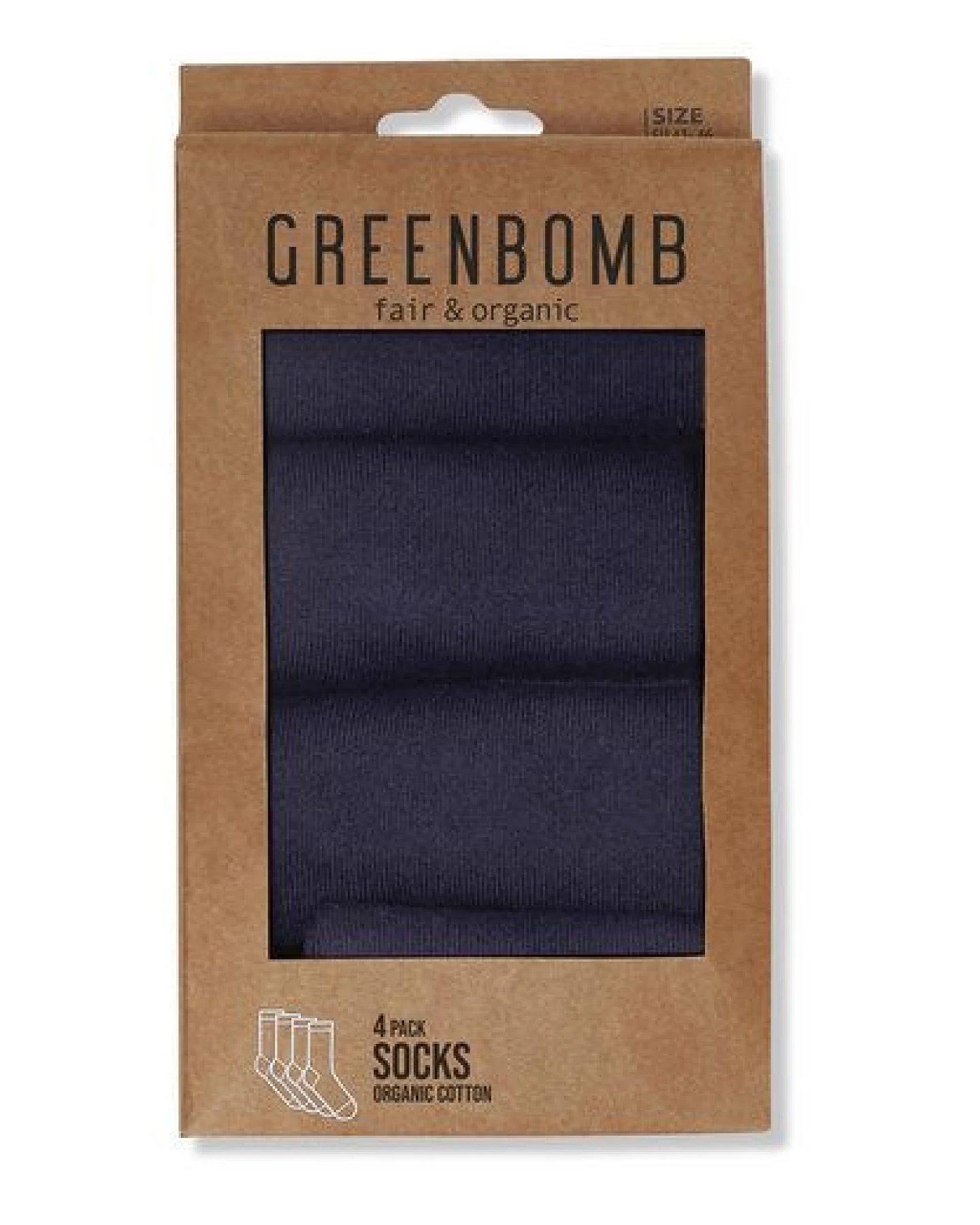 GREENBOMB Basic – 4x bequeme Socken aus einem Bio-Baumwoll Mix / Fair & Vegan – Ansicht 3