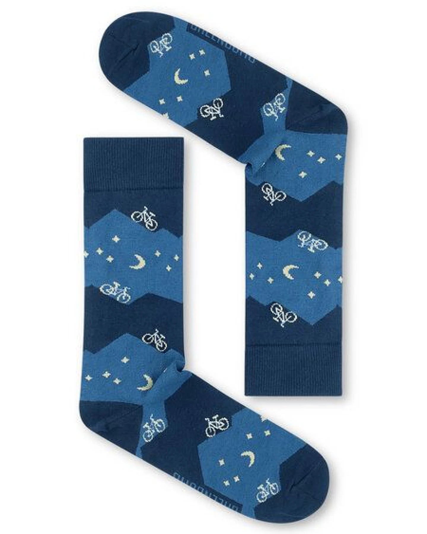 GREENBOMB Bike Night Socks - Lässige Socken aus Bio-Baumwoll Mix / hochwertiger Print / Fair & Vegan – Ansicht 2